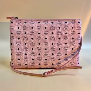 MCM Crossbody Pouch in Powder Pink